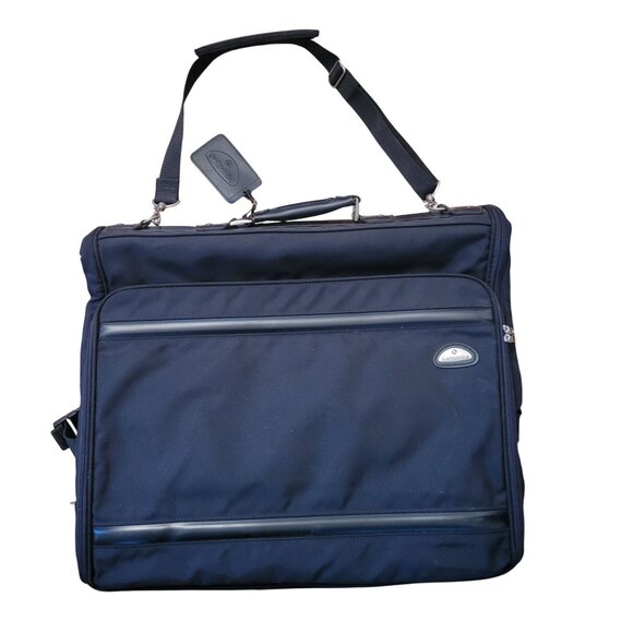 Samsonite Black Nylon Garment‎ Bag Shoulder Strap Overnight Carry On Travel - Picture 1 of 16